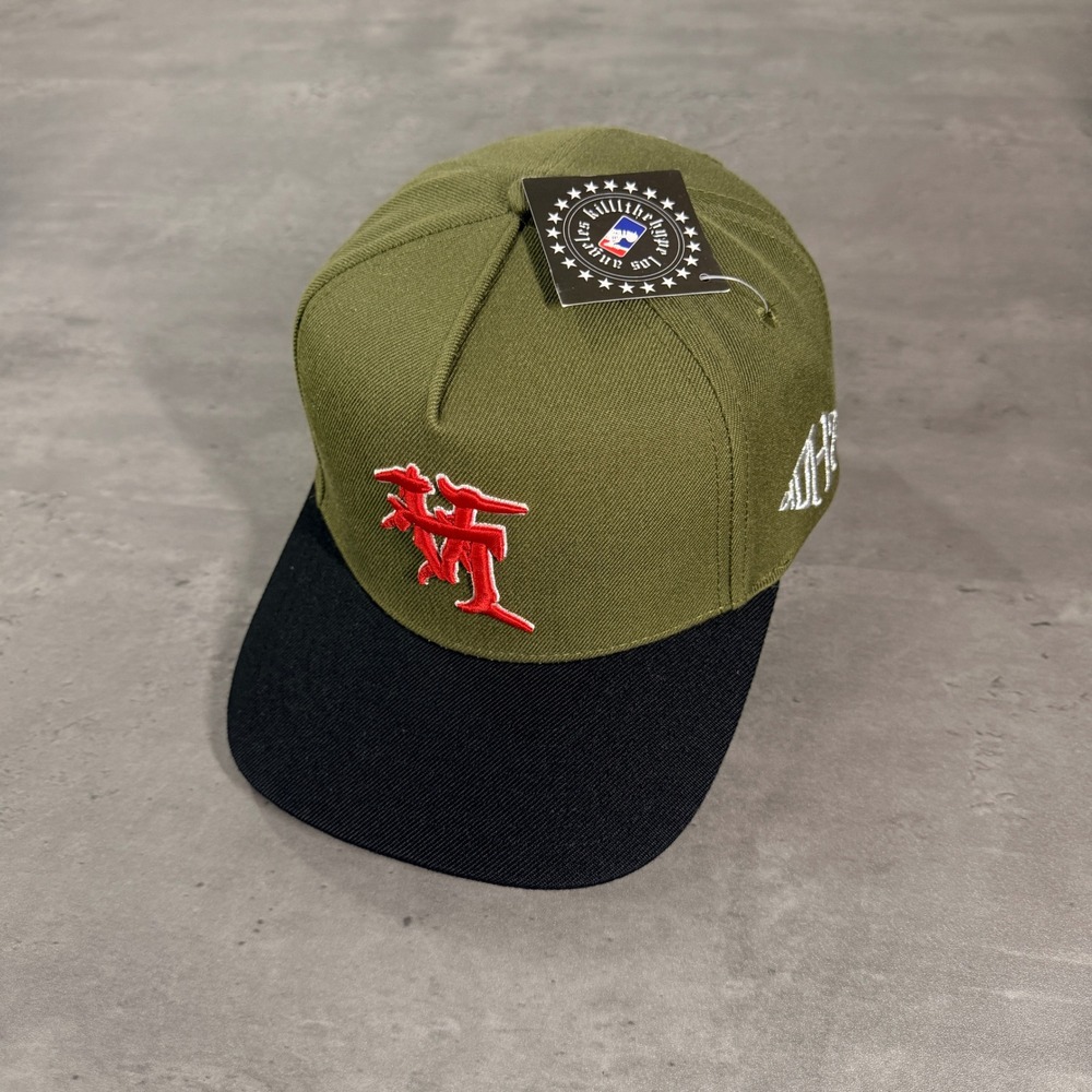 KTHLA Kill The Hype Snapback Hat Sacred Olive Dodgers KTH LA Black Red Upside